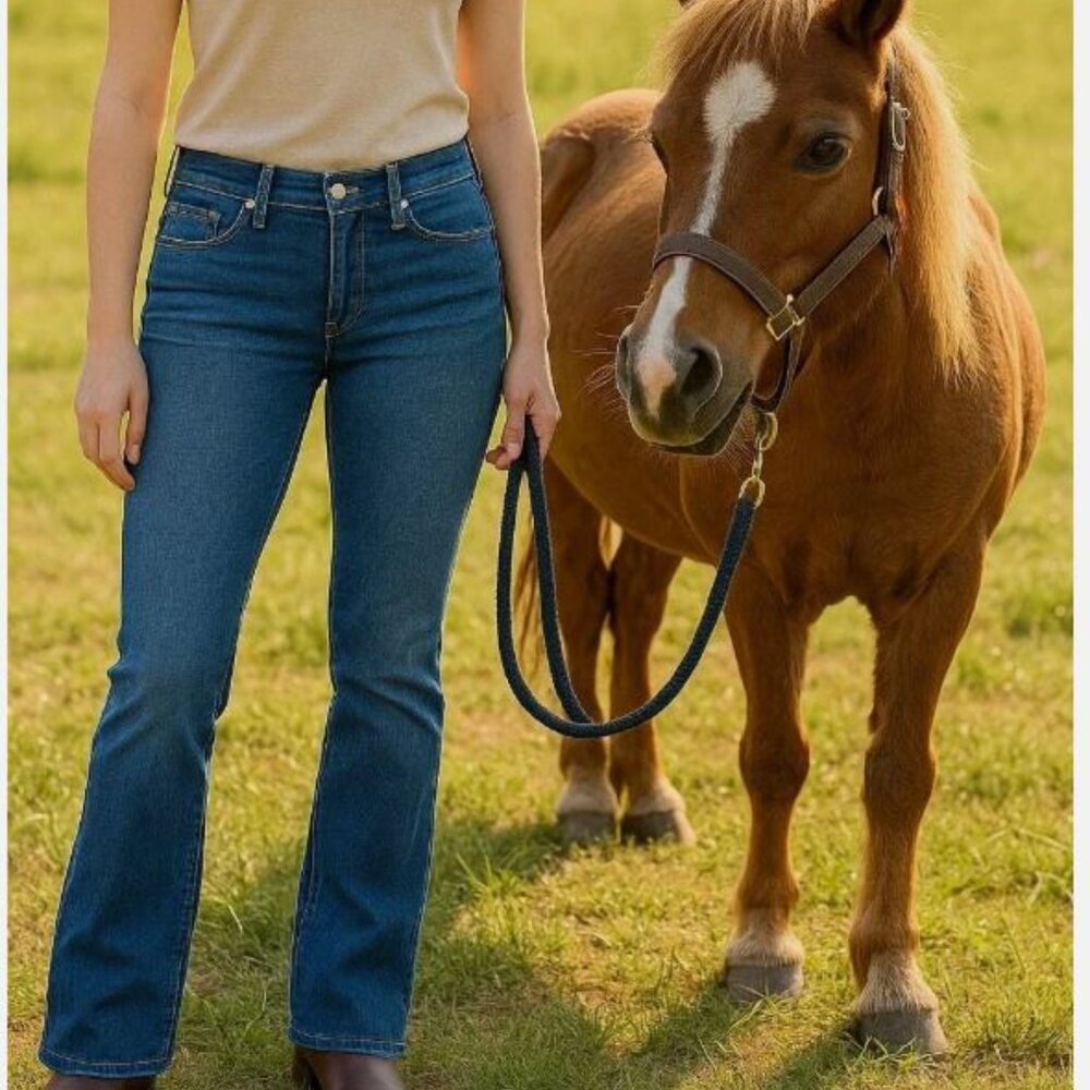 AG Adriano Goldschmied Blue Boot Cut Jeans